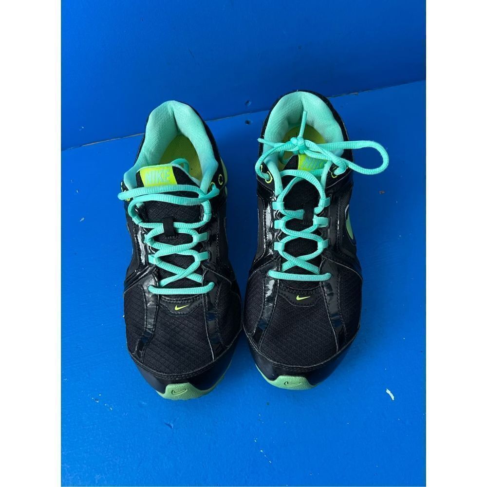 Nike Reax Women's Size 8 Black Green Athletic Running Sneakers Shoes 599562-004